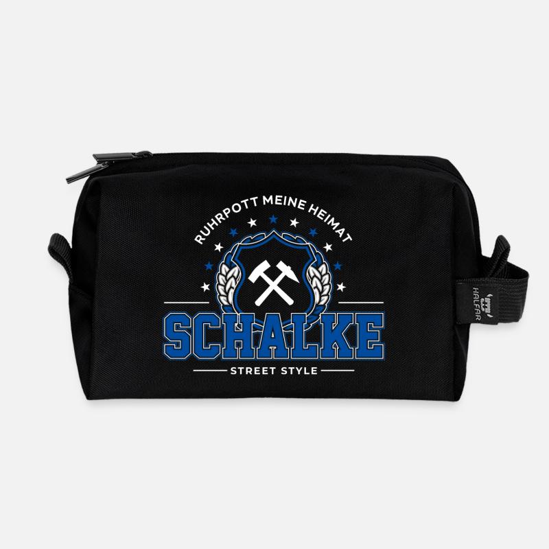 Schalke - Recycelte Kulturtasche - Schwarz