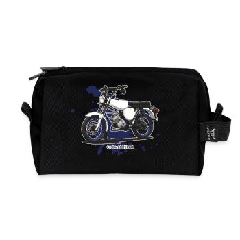 S51 (blanc) // Illustration - Trousse de toilette en tissu recyclé - noir - Devant