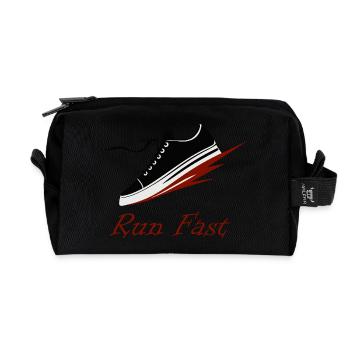 COOL SHOES - Recycled Toiletry Zip Bag - black - Front