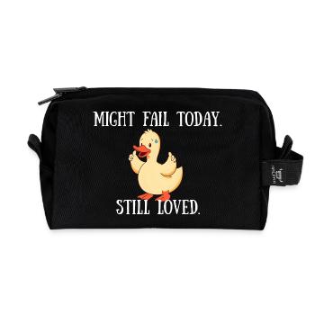 Might Fail Today - Still Loved - Recycelte Kulturtasche - Schwarz - Vorne