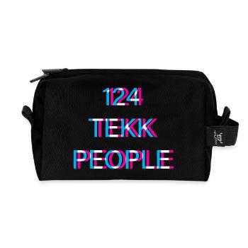 Hardtekk Tekk - Trousse de toilette en tissu recyclé - noir - Devant
