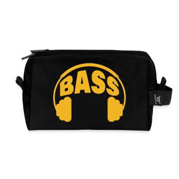 Basse - Trousse de toilette en tissu recyclé - noir - Devant