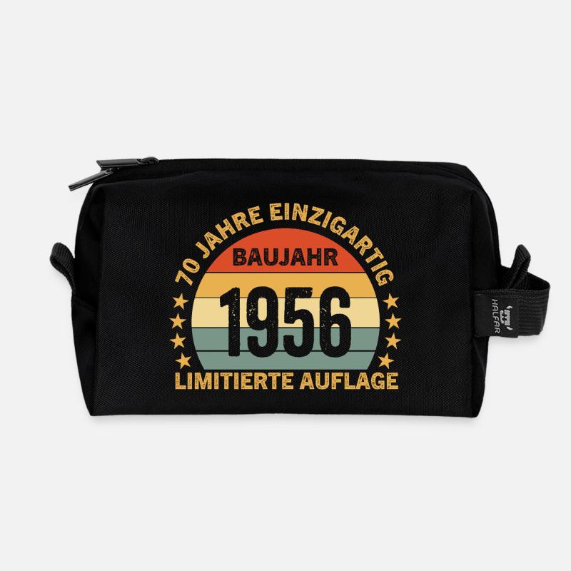 56 JAHRE EINZIGARTIG LIMITIERTE AUFLAGE  - Recycelte Kulturtasche - Schwarz