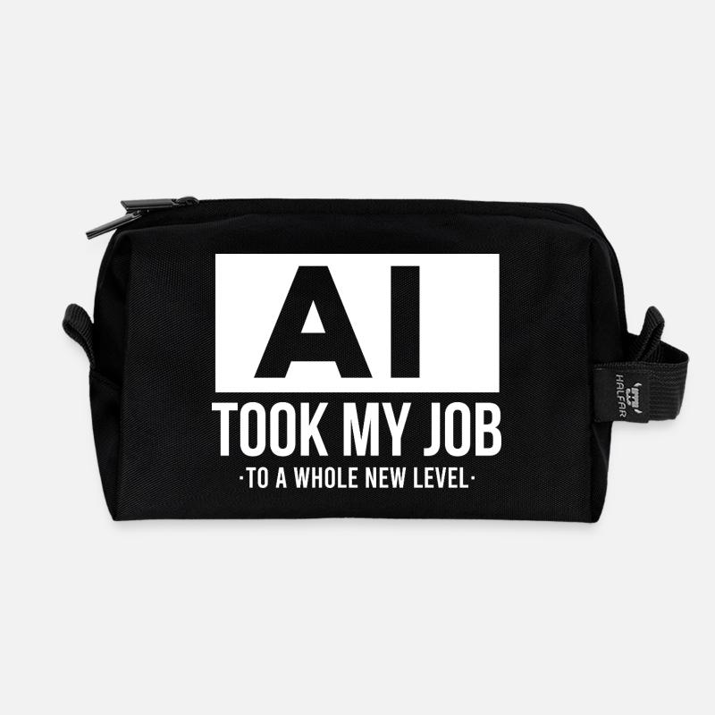 KI hat mir meinen Job genommen – künstliche Intelligenz - Recycelte Kulturtasche - Schwarz