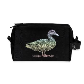 Ente - Recycelte Kulturtasche - Schwarz - Vorne