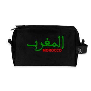 Morocco - Recycled Toiletry Zip Bag - black - Front