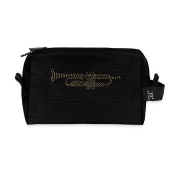 Music DNA avec trompette Silhouette – Creative Music - Trousse de toilette en tissu recyclé - noir - Devant