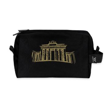 Berlin Brandenburger Tor - Recycelte Kulturtasche - Schwarz - Vorne