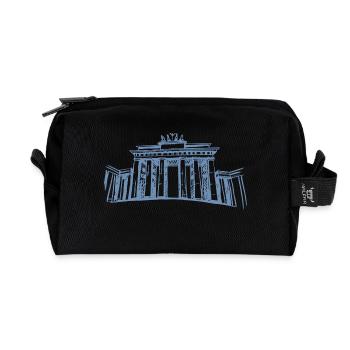 Berlin Brandenburger Tor - Recycelte Kulturtasche - Schwarz - Vorne