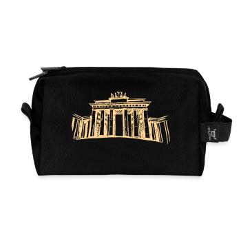Berlin Brandenburger Tor - Recycelte Kulturtasche - Schwarz - Vorne