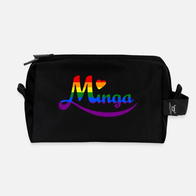 Fierté de Minga - Trousse de toilette en tissu recyclé - noir