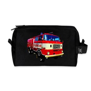 W50 Feuerwehr Spritze IFA - Recycelte Kulturtasche - Schwarz - Vorne