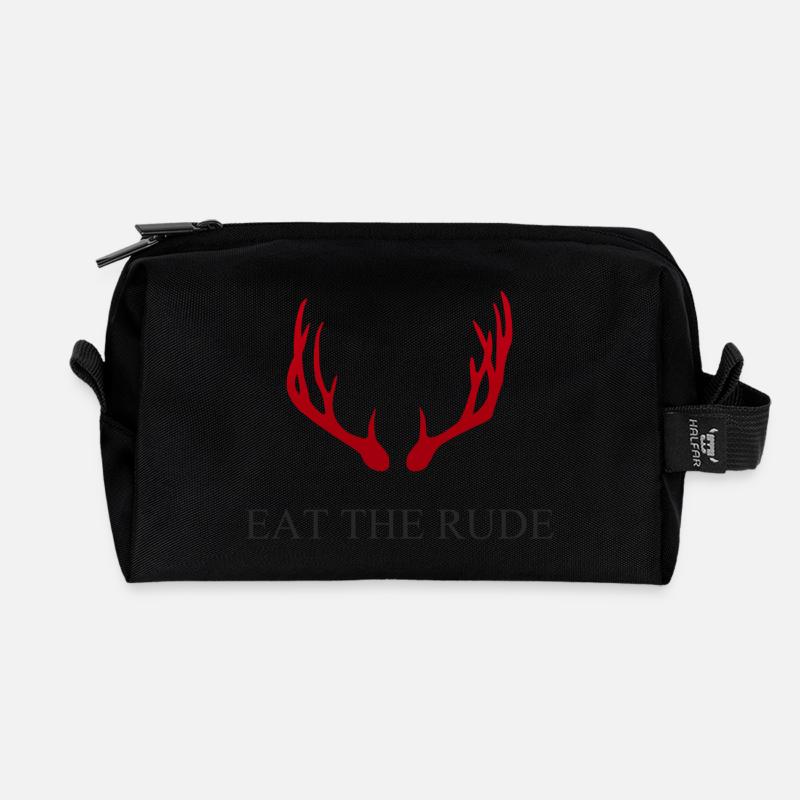 Hannibal - Eat the rude - Recycelte Kulturtasche - Schwarz