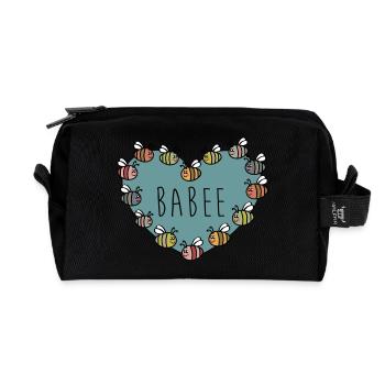 Babee - Recycled Toiletry Zip Bag - black - Front