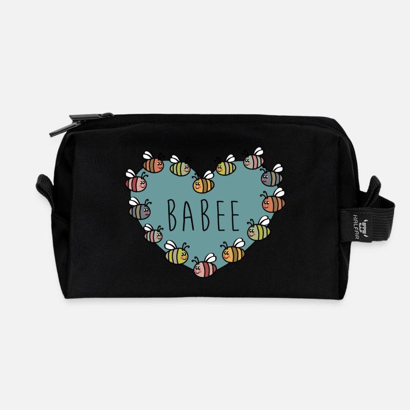 Babee - Recycled Toiletry Zip Bag - black