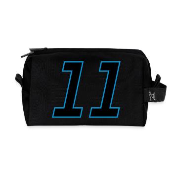number_11 - Recycelte Kulturtasche - Schwarz - Vorne