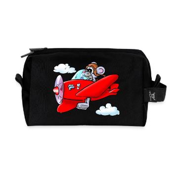 souris de vol - Trousse de toilette en tissu recyclé - noir - Devant