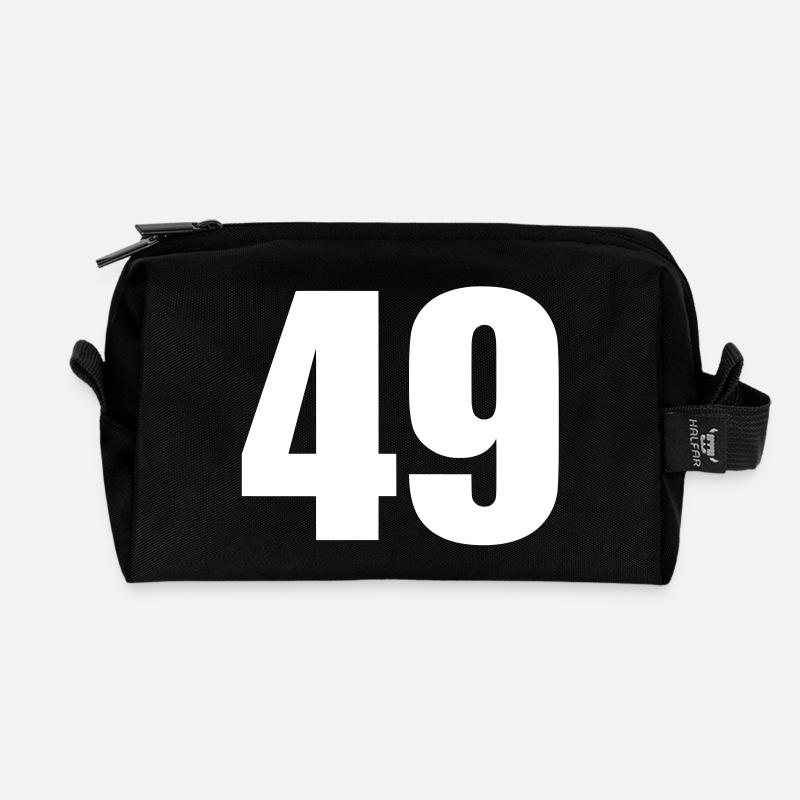 49 - Recycelte Kulturtasche - Schwarz