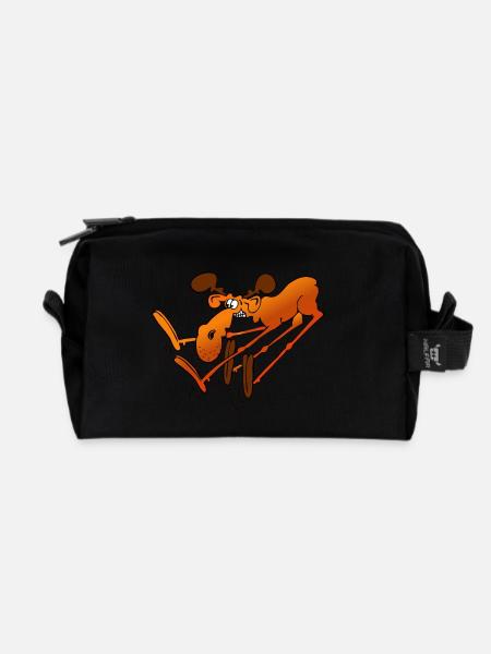 Elch - Recycelte Kulturtasche - Schwarz