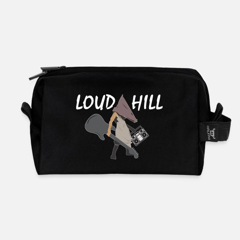 Loud Hill Pyramidenkopf Monster Geschenkidee - Recycelte Kulturtasche - Schwarz
