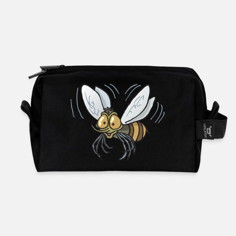 Mücke - Recycelte Kulturtasche - Schwarz