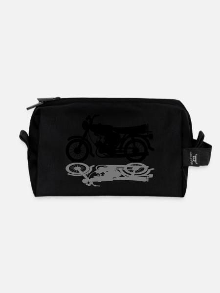 Fahrzeug - Simson - Recycelte Kulturtasche - Schwarz