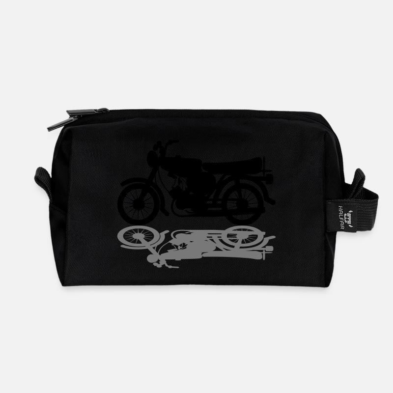 Fahrzeug - Simson - Recycelte Kulturtasche - Schwarz