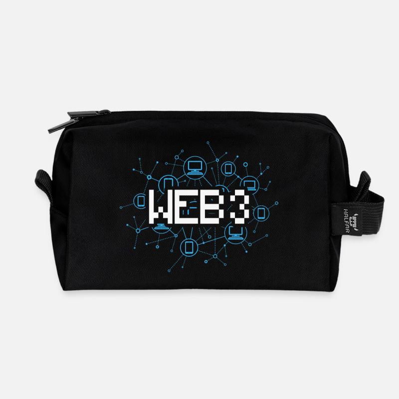 Web3 - Recycled Toiletry Zip Bag - black