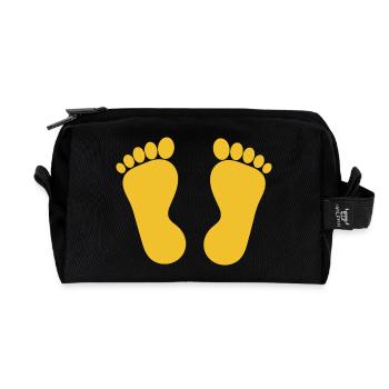 Foot Yellow Feet Podiatry Podiatry - Recycled Toiletry Zip Bag - black - Front