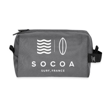 Design Surf in socoa - Recycelte Kulturtasche - Anthrazit - Vorne