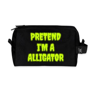 Pretend I’m an Alligator – Easy Halloween-Kostüm - Recycelte Kulturtasche - Schwarz - Vorne