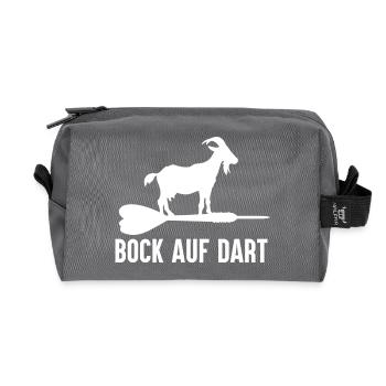 Bock Auf Dart - Fléchettes Spruch Dart Spieler - Trousse de toilette en tissu recyclé - anthracite - Devant
