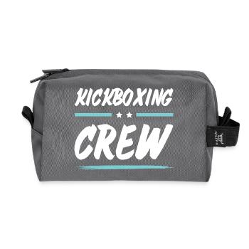 Kickboxing Crew - Recycled Toiletry Zip Bag - anthracite - Front
