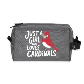 Cardinal Red Cardinal Vogel Red Cardinal - Recycled Toiletry Zip Bag - anthracite - Front