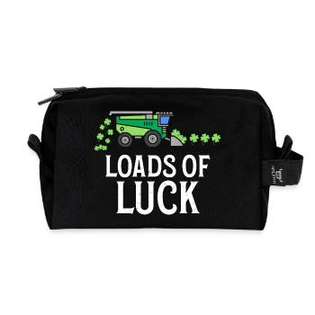 Loads Of Luck St. Patrick's Day Erntemaschine - Recycelte Kulturtasche - Schwarz - Vorne