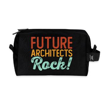 Architekt - Recycelte Kulturtasche - Schwarz - Vorne