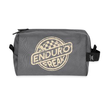 Enduro Freak | Retro Design - Recycled Toiletry Zip Bag - anthracite - Front