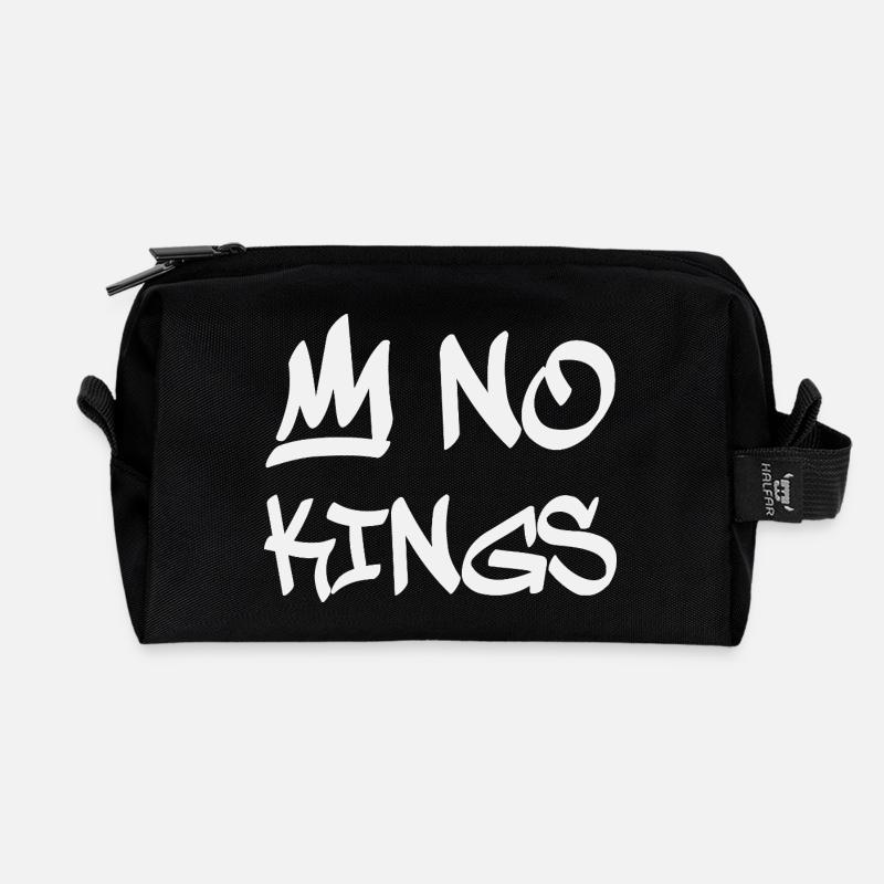 No Kings in America since 1776 - Recycelte Kulturtasche - Schwarz