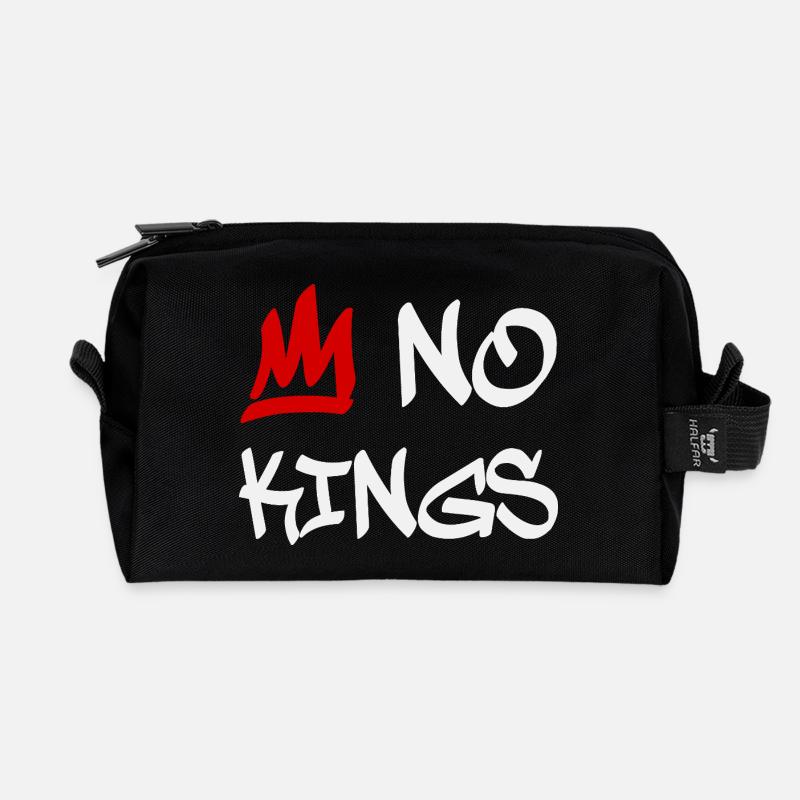 No Kings in America since 1776 - Recycelte Kulturtasche - Schwarz