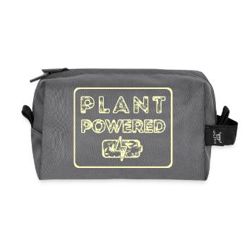Alimenté par des plantes - Trousse de toilette en tissu recyclé - anthracite - Devant