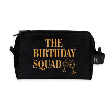 L'équipe d'anniversaire - Trousse de toilette en tissu recyclé - noir - Devant
