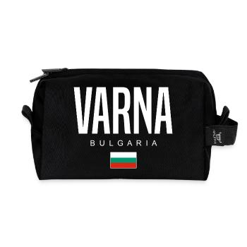 Varna Bulgarien - Recycelte Kulturtasche - Schwarz - Vorne