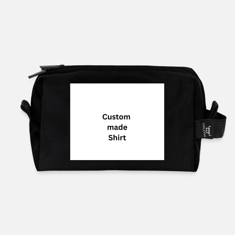 Custom made Shirt - Recycelte Kulturtasche - Schwarz
