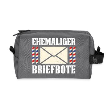 Postman FORMER POSTMAN Funny - Recycled Toiletry Zip Bag - anthracite - Front