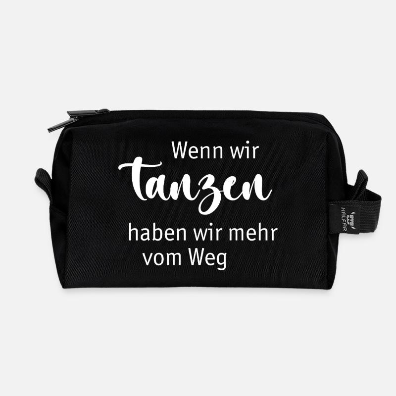 Tanzen - Recycelte Kulturtasche - Schwarz