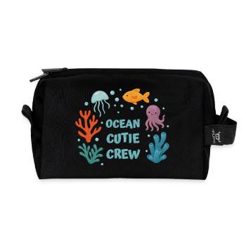 Amis sous-marins - Trousse de toilette en tissu recyclé - noir - Devant