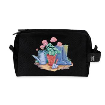 Garten Deko Art - Recycelte Kulturtasche - Schwarz - Vorne
