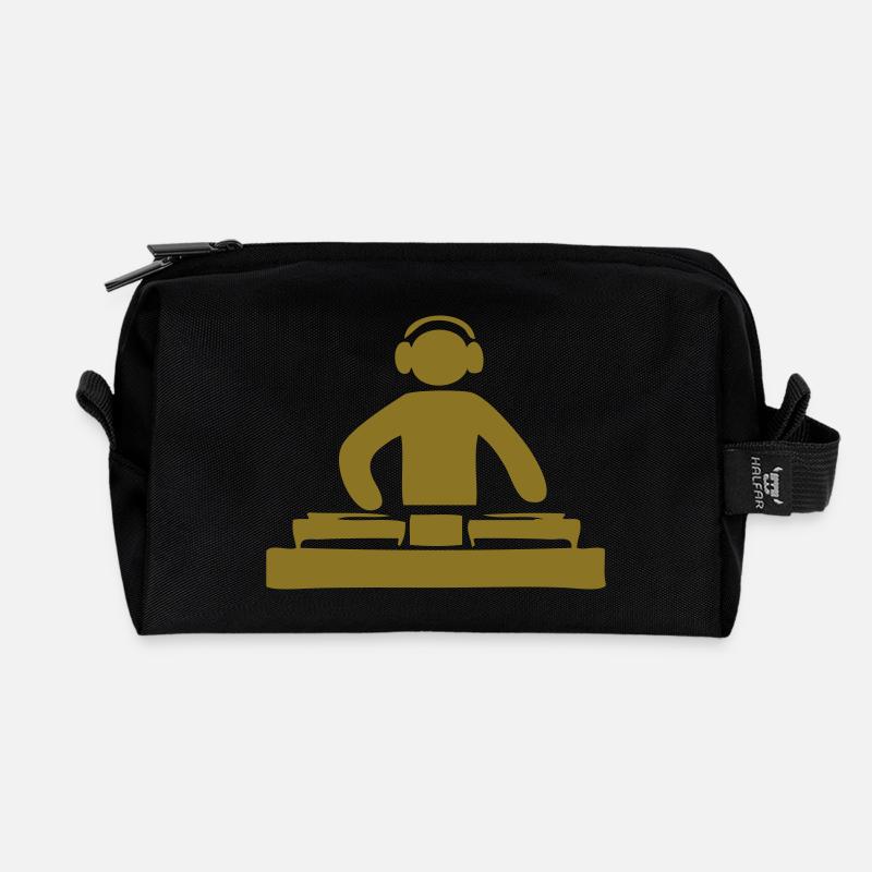 DJ discjockey - Recycelte Kulturtasche - Schwarz