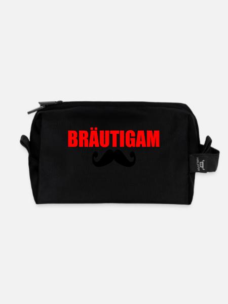 Bräutigam - Recycelte Kulturtasche - Schwarz