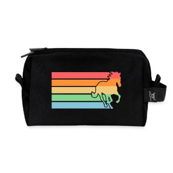 Monter à cheval - Trousse de toilette en tissu recyclé - noir - Devant